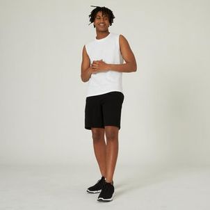 Regata Masculina de Pilates 500 Domyos Branca