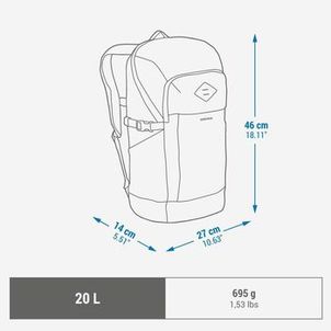 Mochila trilha 500 Arpenaz 20 litros Quechua