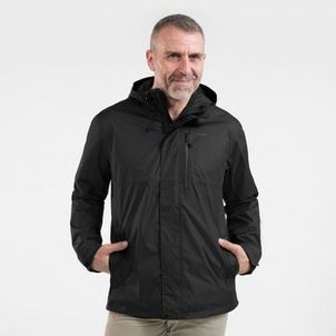 Jaqueta Masculina Trilha 500 Impermeável Quechua Preto