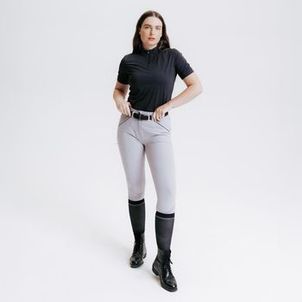 Polo Feminina de Hipismo Equitação Fouganza