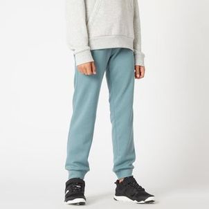 Calça Moletom Infantil GYM100 Domyos Azul-cinza