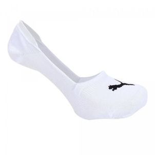 Kit Meia Sapatilha Puma Invisivel 2 Pares Masculina - Branca/Preta