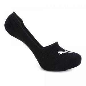 Kit Meia Sapatilha Puma Invisivel 2 Pares Masculina - Branca/Preta