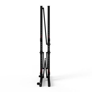 Rack de Musculação Dobrável e Compacto Fold para Agachamentos e Trações Domyos