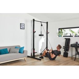 Rack de Musculação Dobrável e Compacto Fold para Agachamentos e Trações Domyos