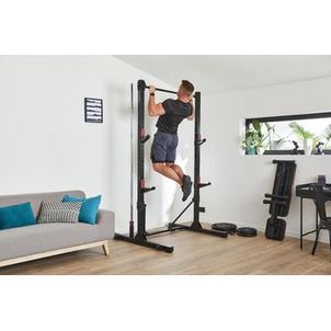 Rack de Musculação Dobrável e Compacto Fold para Agachamentos e Trações Domyos