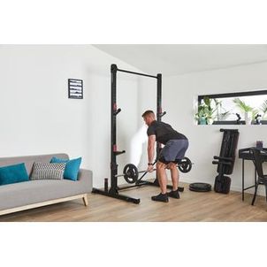 Rack de Musculação Dobrável e Compacto Fold para Agachamentos e Trações Domyos