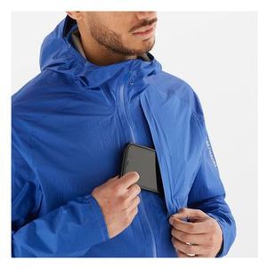 Jaqueta Salomon Bonatti Waterproof Impermeável Corta Vento Masculina Azul