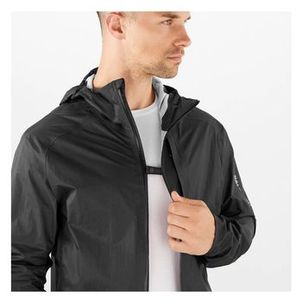 Jaqueta Salomon Bonatti Waterproof Impermeável Corta Vento Masculina Preto