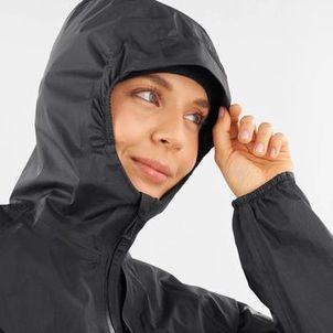 Jaqueta Salomon Bonatti Waterproof Impermeável Corta Vento Feminina Preto