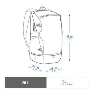 Mochila trilha 500 Arpenaz 20 litros azul bolso térmico Quechua