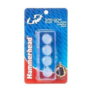 Tampão Protetor De Ouvido Auricular Silicone Hammerhead 4 Peças
