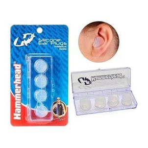 Tampão Protetor De Ouvido Auricular Silicone Hammerhead 4 Peças