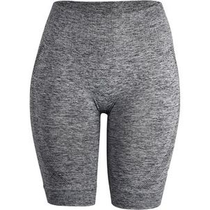 BERMUDA FEMININA SEM COSTURA DE YOGA CINZA MESCLA