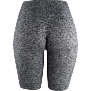 BERMUDA FEMININA SEM COSTURA DE YOGA CINZA MESCLA