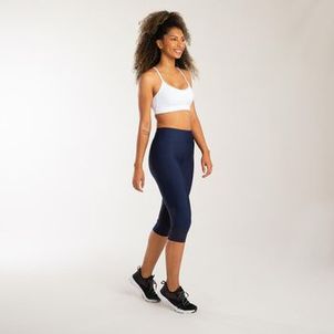 Calça Feminina de Treino Capri Básica Mesh 120 Domyos
