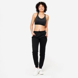 Calça Moletom Feminina de Treino Preta