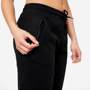 Calça Moletom Feminina de Treino Preta
