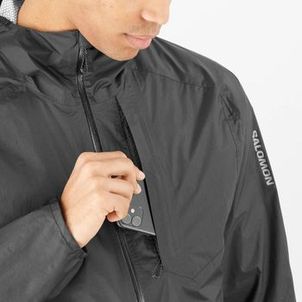 Jaqueta Salomon Bonatti Waterproof II Impermeável Corta Vento Masculina Preto