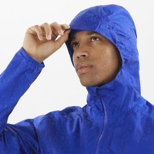 Jaqueta Salomon Bonatti Waterproof II Impermeável Corta Vento Masculina Azul