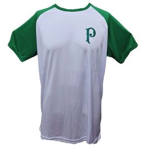 Camiseta Palmeiras Torcedor Licenciada Retro - Branca e Verde