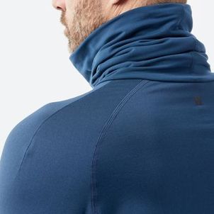 Blusa Segunda Pele Masculina Ski 500 Gola Alta Térmica Azul