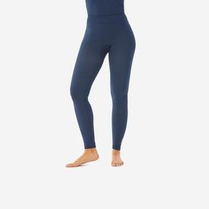 Calça Segunda Pele Feminina Ski 500 Seamless Térmica sem Costura Azul