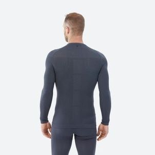 Blusa Segunda Pele Masculina Ski 500 Seamless Térmica sem Costura Azul