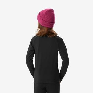 Blusa Segunda Pele Infantil Ski 500 Timeless Térmica Preta