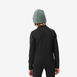 Blusa Segunda Pele Infantil Ski 500 Timeless Térmica Preta