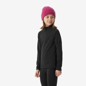 Blusa Segunda Pele Infantil Ski 500 Timeless Térmica Preta
