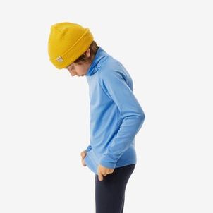 Blusa Segunda Pele Infantil Ski 500 Gola Térmica Azul