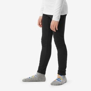 Calça Segunda Pele Infantil Ski 500 Timeless Térmica Preta