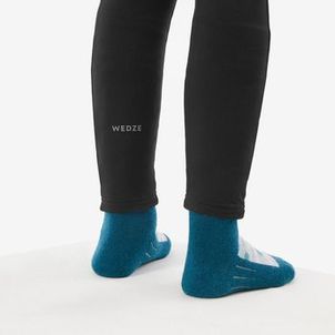 Calça Segunda Pele Infantil Ski 500 Timeless Térmica Preta