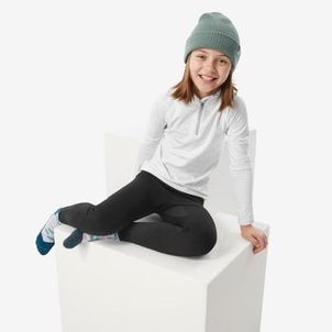 Calça Segunda Pele Infantil Ski 500 Timeless Térmica Preta