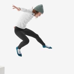Calça Segunda Pele Infantil Ski 500 Timeless Térmica Preta