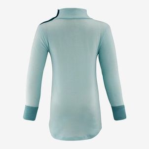 Blusa Segunda Pele Baby Ski 900 Merino Térmica Turquesa