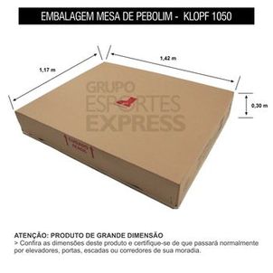 Mesa De Pebolim Com Varões Embutidos Klopf Cód. 1050