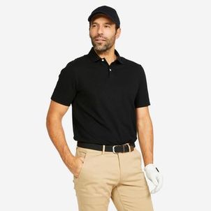 Polo de Golf MW100 Mangas Curtas 100% algodão Homem Azul celeste Preto
