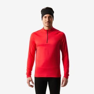 Blusa segunda pele masculina Ski 500 1/2 ziper térmica