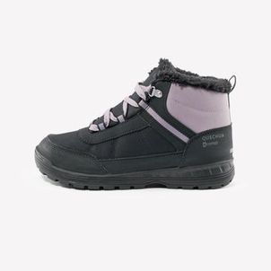 Botas Infantil de Trilha Impermeável  Quechua Cinza-escuro