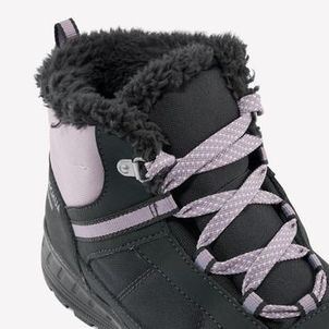 Botas Infantil de Trilha Impermeável  Quechua Cinza-escuro
