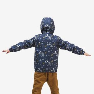 Jaqueta Infantil Trilha 100 Impermeável Térmica Quechua Azul