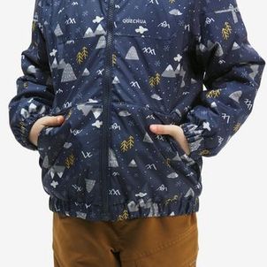 Jaqueta Infantil Trilha 100 Impermeável Térmica Quechua Azul