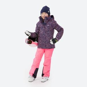 Jaqueta Infantil Ski 500 Impermeável Térmica Pista Neve Azul