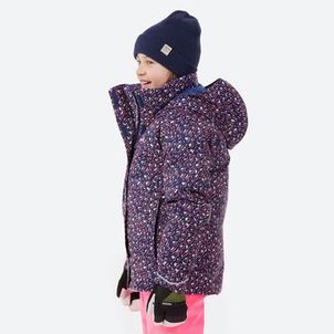 Jaqueta Infantil Ski 500 Impermeável Térmica Pista Neve Azul