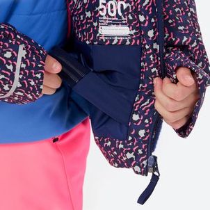 Jaqueta Infantil Ski 500 Impermeável Térmica Pista Neve Azul