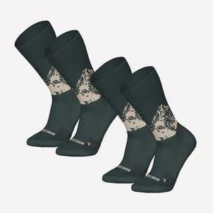 Meias quentes para trilha SH500 Mid - Pacote com 2 pares