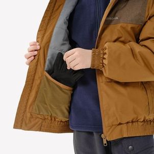 Jaqueta Infantil Trilha 100 Impermeável Térmica Quechua Canela