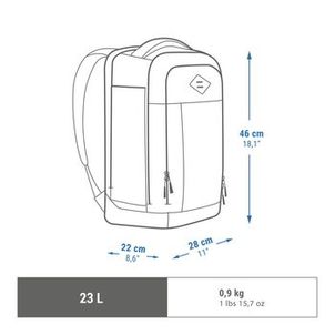 Mochila 500 Escape 23 litros azul Quechua